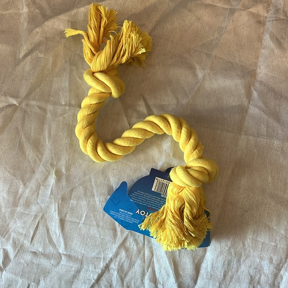 NWT Yellow Dog Toy Rope 15” Long - Picture 6 of 6